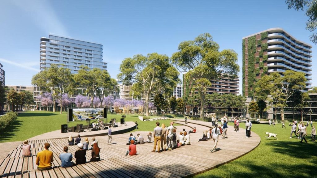 Melrose Park To a Major Town Centre Build Sydney